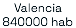 Valencia 840000 hab