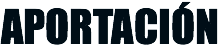 APORTACIÓN